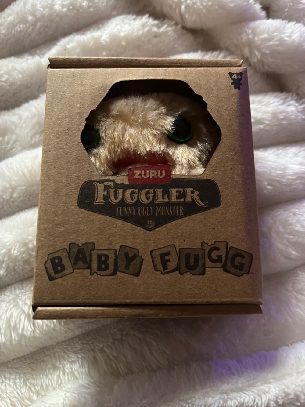 ZURU Fuggler Baby Fugg Plush - Tan with Green Eyes NEW in box